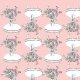 Tkanina 24686 | bouquet of flowers-pink