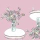 Tkanina 24687 | bouquet of flowers-purple