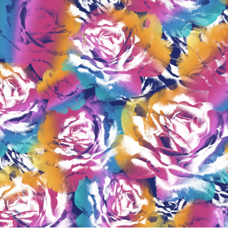 Tkanina 24752 | Rainbow roses