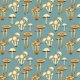 Tkanina 24772 | Retro mushrooms