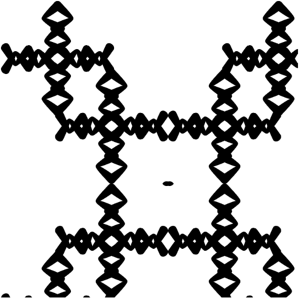 Tkanina 24795 | abstrakcyjne czworokąty