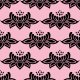 Fabric 24897 | KWIATOWY WZÓR, ORNAMENTALNY WZÓR RÓŻOWE KWIATY NA różowym TLECzarne0