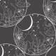 Tkanina 24901 | kosmieczne grzyby - szary