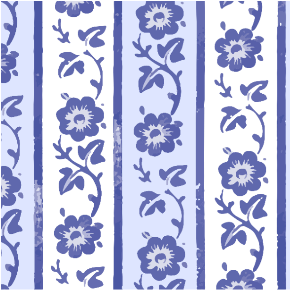 Tkanina 25135 | vertical floral pattern