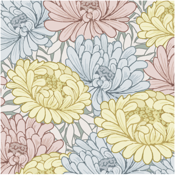 Tkanina 25136 | pastel flowers