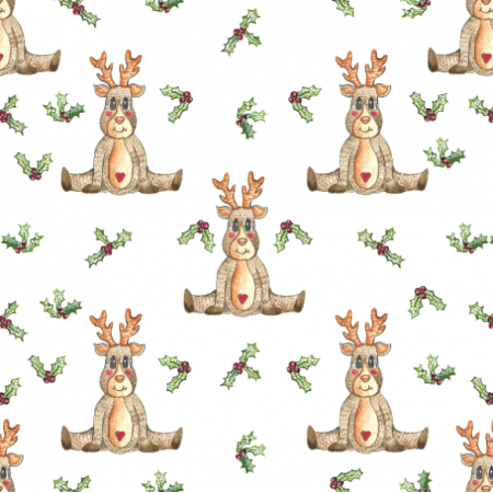 Tkanina 25182 | Christmas reindeer/2020