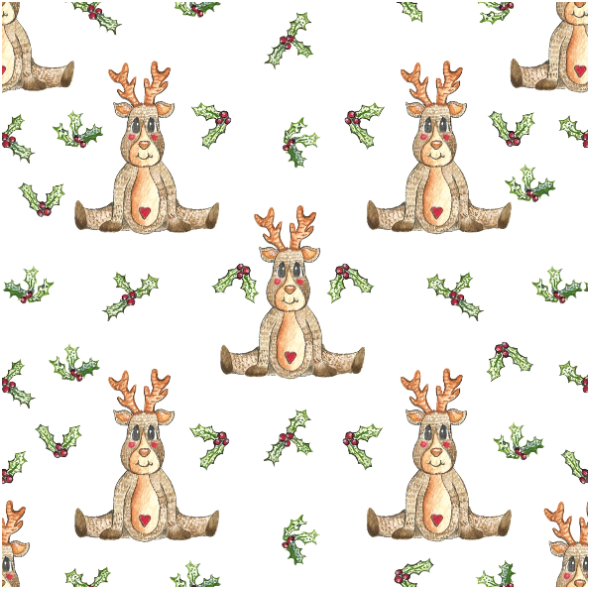 Tkanina 25182 | Christmas reindeer/2020