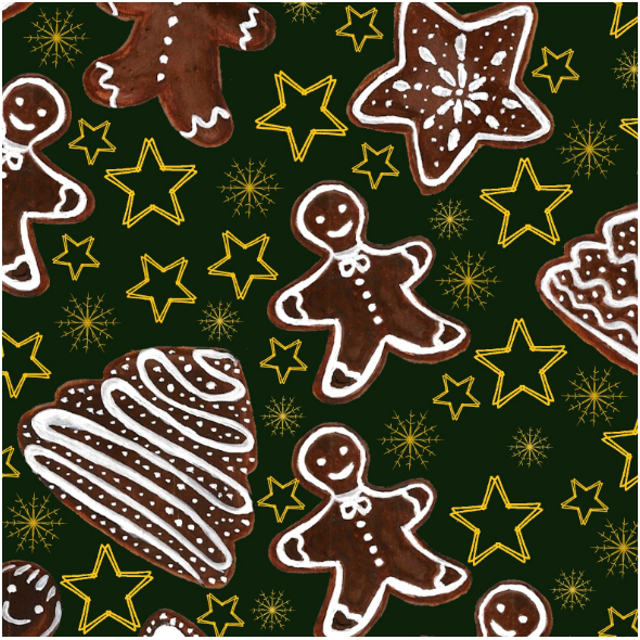 Tkanina 25403 | Gingerbreads
