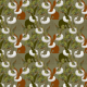 Fabric 25430 | Monstera's Hare green