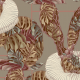 Fabric 25449 | Monstera's Hare 3 khaki