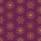 Fabric 25646 | Złote Brokatowe płatki śniegu na burgundowym tle