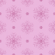 Fabric 25649 | Ciemno-różowe Brokatowe płatki śniegu na różowym tle