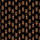 Fabric 25711 | African masks black