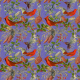 Fabric 25716 | CHRISTMAS BIRDS - Purple 