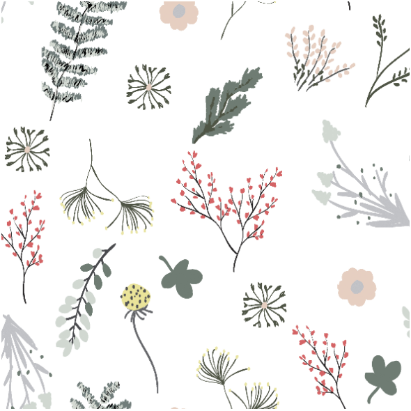 Tkanina 25772 | KWIATY BOTANIK