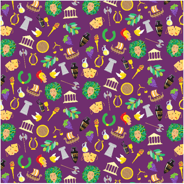 Tkanina 2716 | Ancient greek pattern