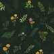 Fabric 25806 | Liście i kwiaty leśne