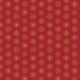 Tkanina 25808 | złote Brokatowe płatki śniegu na czerwonym tle