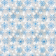 Fabric 25810 | niebieskie Brokatowe płatki śniegu