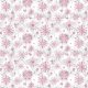 Fabric 25811 | różowe brokatowe płatki śniegu na marmurowym tle