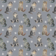 Fabric 26043 | ULTIMATE GRAY CATS  / SZARE KOTY NA SZARYM TLE