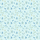 Fabric 26048 | Akwarelowe liście na niebieskim tle. 
