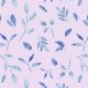 Tkanina 26050 | Akwarelowe liście na liliowym tle. 