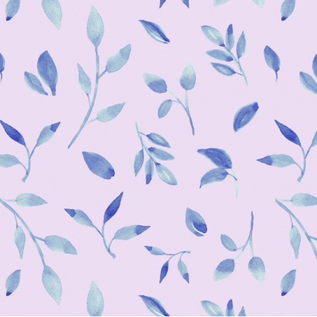 26050 | Akwarelowe liście na liliowym tle. 