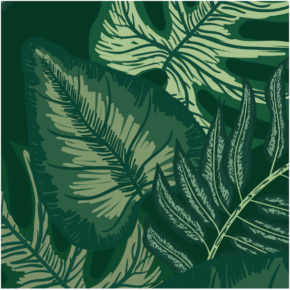 Fabric 26245 | TROPICAL LEAVES