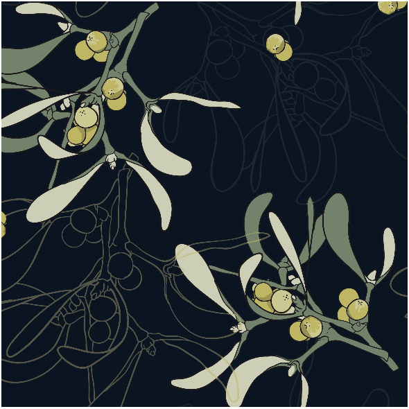 Tkanina 26250 | MINIMALISTIC mistletoe GREEN