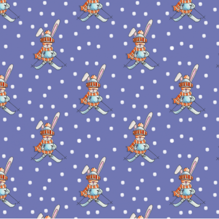 Fabric 26313 | zimowy królik