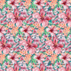 Fabric 26333 | tropikalne kwiaty akwarelą