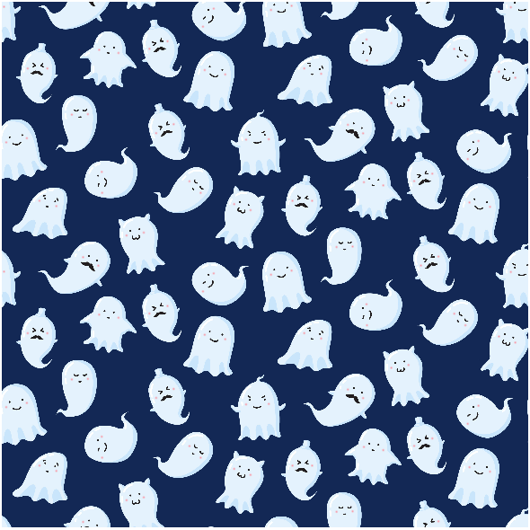 Tkanina 2790 | cute ghosts