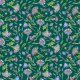 Fabric 26629 | CHABROWA ŁĄKA NA ZIELONYM TLE