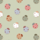Tkanina 26732 | Miłe biedronki na Zielonym tle