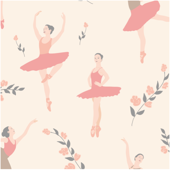 Tkanina 26878 | Ballet practice morning