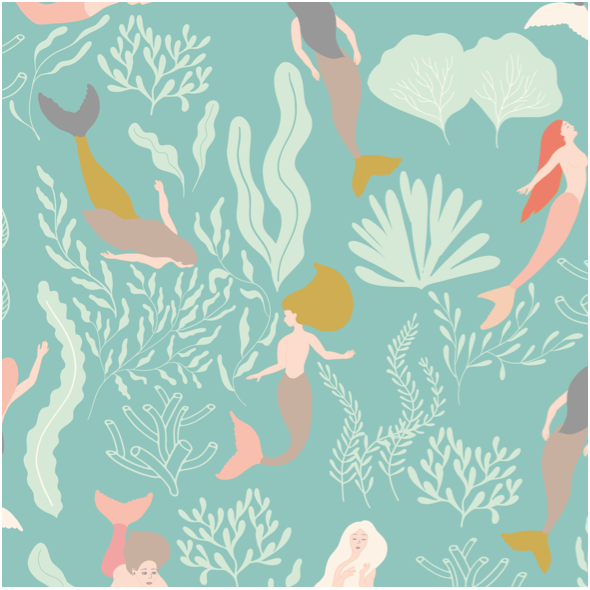 Fabric 26879 | Mermaid lagoon lemonade
