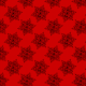 Fabric 27163 | mandala czerwona duża