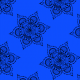 Tkanina 27167 | Mandala niebieska duża