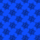 Fabric 27168 | mandala niebieska mała