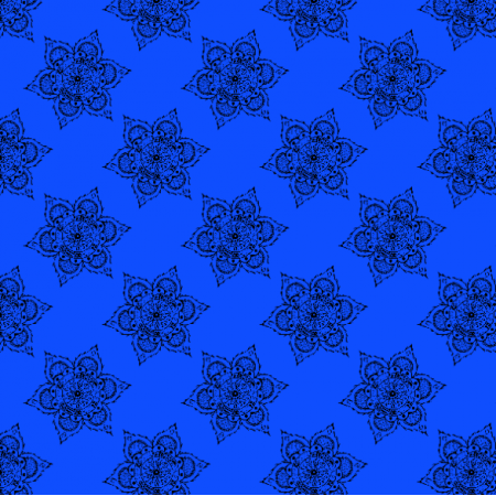 Fabric 27168 | mandala niebieska mała