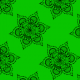 Tkanina 27170 | mandala zielona duża