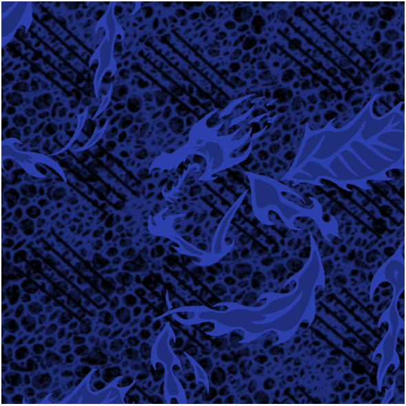 Tkanina 27201 | melanż wariacja smok niebieski duży