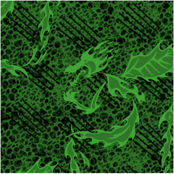 Fabric 27212 | melanż wariacja smok zielony duży