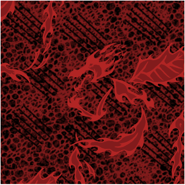 Tkanina 27216 | melanż wariacja smok czerwony duży
