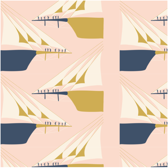 Tkanina 27237 | Bowsprit salute admiral