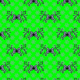Fabric 27309 | motyl mandala jasny zielony duży