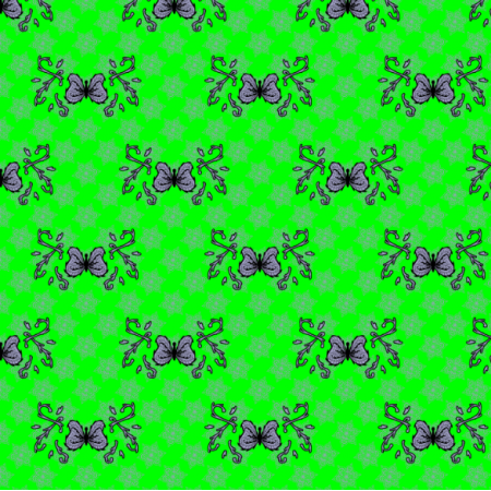 27311 | motyl mandala jasny zielony mały