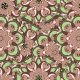 Tkanina 2890 | green and brown ornament