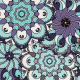 Fabric 2891 | violet and blue ornament